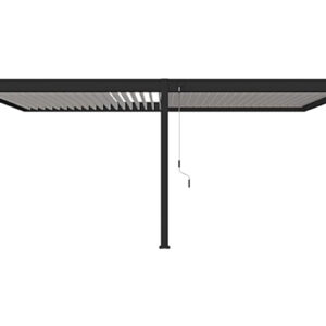 Pergola Ombréa V2 3x6M adossée Anthracite