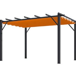 Pergola aluminium 12 m2 gris anthracite per 4030 gr