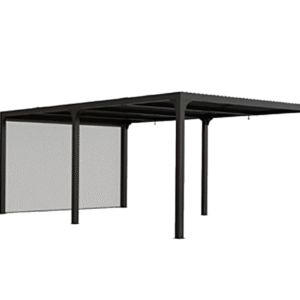 Pergola 360x598 avec rideau de protection 21,52 m2