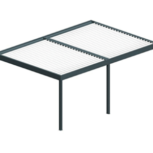 Pergola Cocoon XL mixte Gris anthracite 9,00x4,987m Verin