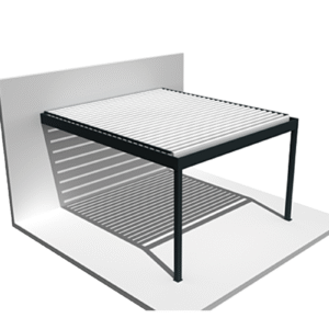Pergola Hely à télécommande anthracite  4,50x6,037m