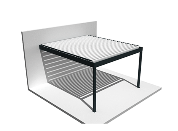 Pergola Hely à télécommande anthracite  4,50x6,037m