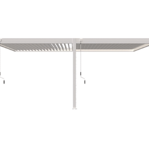 Pergola Bioclimatique Ombréa adossée Blanc 3x6M
