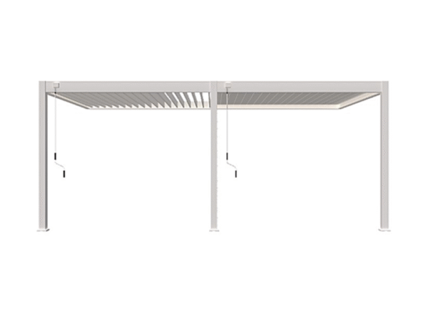 Pergola Bioclimatique Ombréa adossée Blanc 3x6M