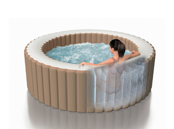 piscine hors sol Piscine gonflable Rond Marron