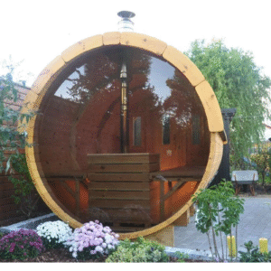 Sauna extérieur tonneau exclusif  8 places