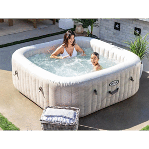 Kit spa gonflable Intex PureSpa Chevron carré Bulles 6 places
