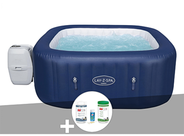 Kit spa gonflable Bestway  Hawaii carré Airjet 4/6 places