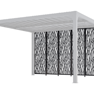 Panneaux moucharabieh en acier pour pergola bioclimatique