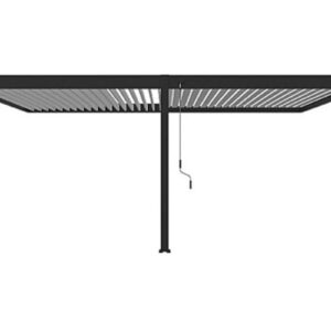 Pergola Bioclimatique Ombréa V2 4x6M adossée Anthracite