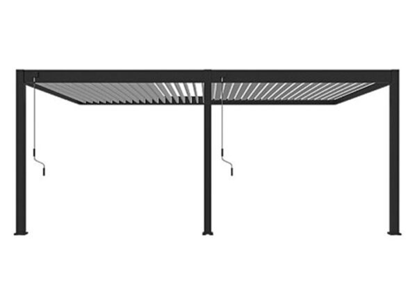 Pergola Bioclimatique Ombréa V2 4x6M adossée Anthracite