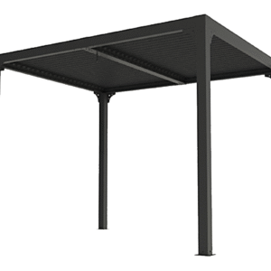Pergola ALUMINIUM balcon et terrasse coloris gris anthracite