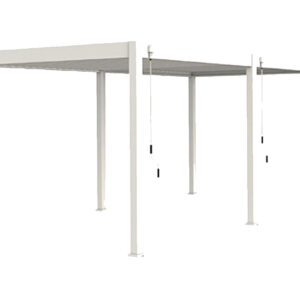 Pergola bioclimatique Ombréa autoportante 3x6M Blanc