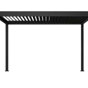 Pergola bioclimatique Ombréa autoportante Anthracite ELMO 3x4M