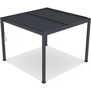 Pergola bioclimatique en aluminium Windsor  Anthracite 3x3m