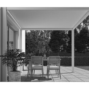Pergola bioclimatique Ombréa autoportante 3x3M Blanc